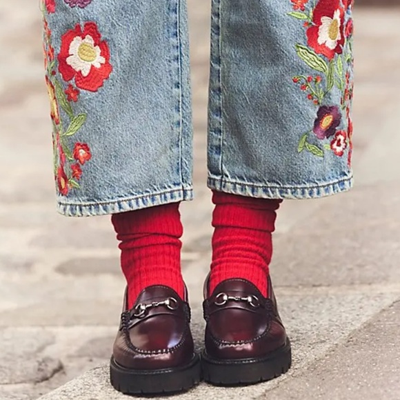 Free People Accessories - Free People Super Scrunch Solid Socks in Red | NWT